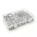 Worm Gear Clamps 60pcs/Box Clamps Kit 304 Steel Pipe Fixing Clip With 7 Different Sizes Adjustable 8-38mm Hose Clamp