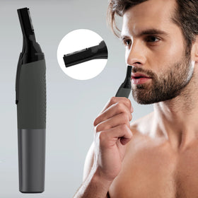 Painless Detail Trimmer with Sharp Blade for Eyebrows Sideburns Nose Ear Facial Hair Shaver Electric Eyebrow Razor for Men