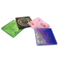 Banquet Decoration Customized Design Square Liquid Glitter Acrylic Coaster for Wedding Party Decoration