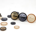 Transparent Horn Pattern Rod Resin Spring Summer Autumn Winter Cardigan Coat Wool Windbreaker Buttons