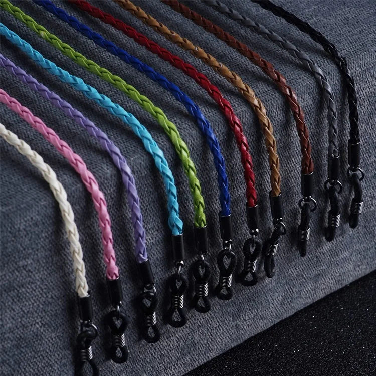 11 Colors Leather Glasses Cords and Chains Glasses Strap Soft Glasses Cord