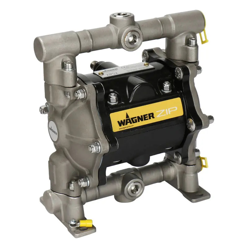 Wagner Zip 52 (U550.STSS7) Stainless Steel Double Diaphragm Pump  Zip52 Air Operated Diaphragm Pumps Paint Supply