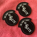 Personalized Making Laser Cut Black Felt Embroidery PatchNO MOQ Limit Embroidered logo Clothing Label