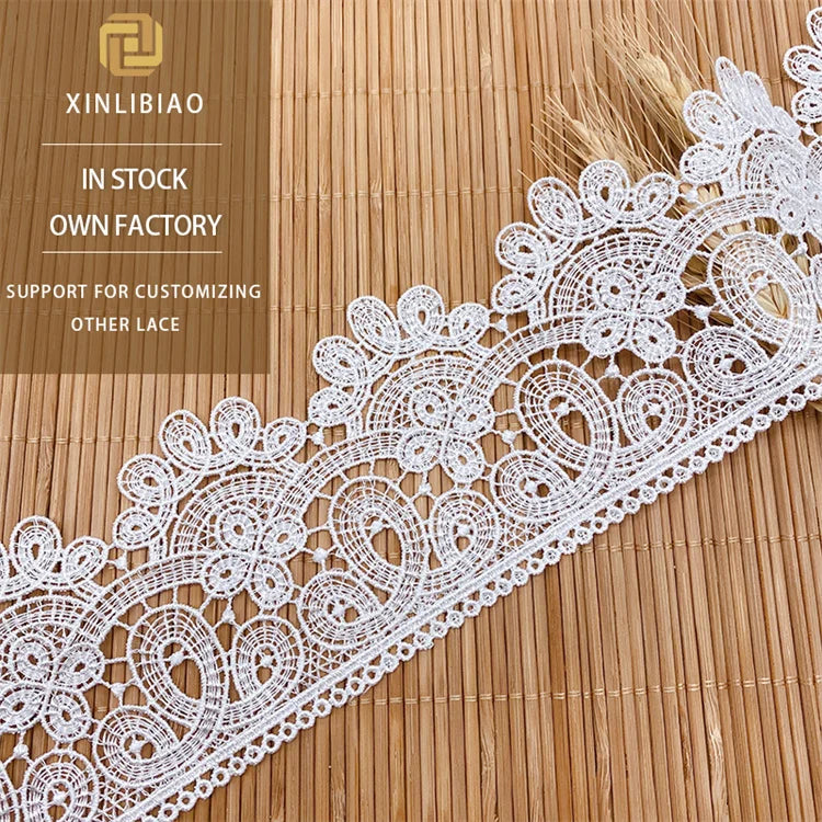 Polyester Silk Lace Decoration Home Decor Soft Dress Embroidery Accessories Embroidery Lace Sewing Clothing Accessories