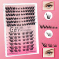 Wholesale Individual C/d Curl Customized Pack L Curl Diy Eyelash Extensions Kit Pre-cut Lash Clusters With Bond & Seal