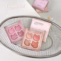 Cappuvini Lightweight & Smooth Finish Blusher Vegan Cruelty-Free Long-Wear Bears Dream 4 Color Matte Powder Blush Mud