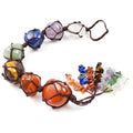 HZ 7 Chakra Healing Car Pendant Wholesale Crystal Charm DIY Jewelry Necklace Gemstone Stone Jewelry