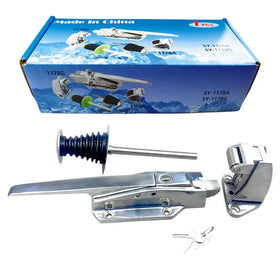 Sturdy Industrial 304 Stainless Steel 1178 Cold Storage Door Lock Latch Handle Mirror Polished Finish Easy Installation