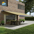 Luxury Metal Standard Electric Motorized Patio Awning Factory Prices Foldable Retractable Aluminum Acrylic Sail Outdoor Use