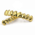 Hip Hop Full Set Gold Grillz for Teeth Jewelry  Bottom Grillz Top Grillz Bling Human Teeth Gold Teeth for Boyfriend Gift Party