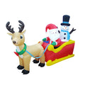 Hot Sale Reindeer Elk Inflatable Christmas Decoration 100% Polyester Full Color Design Heat Sublimation Printing Holiday