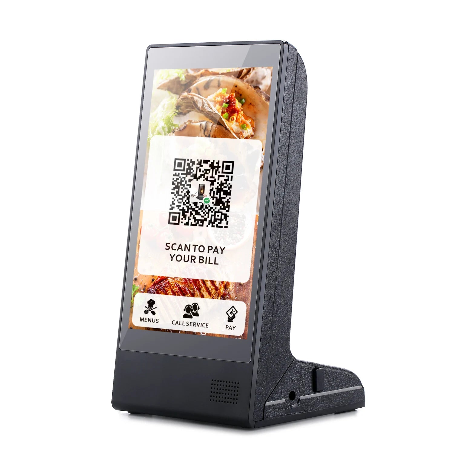 Tabletop Advertising Menu Display Power Bank 8 Inch CMS Based Table Digital Commercial Restaurant Catering Service Equipment