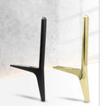 03.1218 WELLTOP Metal Sofa Legs Black Gold Modern Design Replacement for Hotel Hospital Kitchen & Outdoor Use