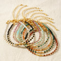 Go2boho Tiny Seed Handmade Jewelry  Natural Stone Fashion Bangles Dainty Semi-Precious Stone Beaded Bracelets for Women