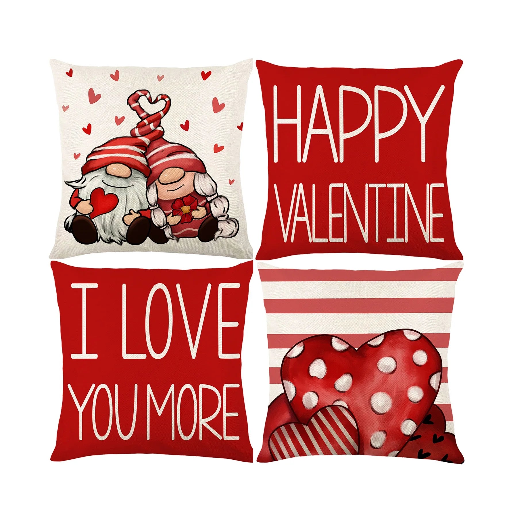 Wholesale 45*45cm Sofa Cushion Cover Pillow Case Home Decoration Decor Linen Polyester Custom Pillowcase Valentine's Day Gift Se