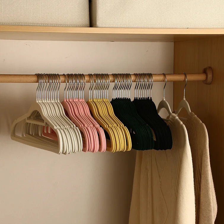 LAVINIA Modern Non Slip Velvet Hanger Premium Ultra Thin Heavy Duty Flocked Suit Coat Clothes Velvet Hangers