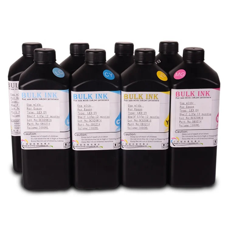 Supercolor Inkjetprinter Normal to High Temperature UV Ink for Epson1390 1400 1410 L800 R290 R330 XP600 TX800