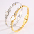 Designer Famous Brand Ladies Women Crystal Cz Cubic Zirconia Fashion Jewelry Love Screw Bracelet Bangle