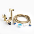 Sliver.Brush Gold Bidet Sprayer for Toilet Handheld Cloth Diaper Sprayer Bathroom Jet Sprayer Kit Spray Attachment With Hose