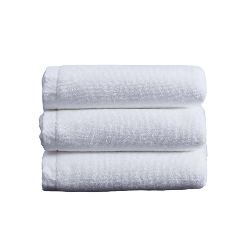 Customized Color Towel Sets 100% Cotton Dobby Jacquard Bordered Bathroom Towel Very Comfortable with Cheap Price