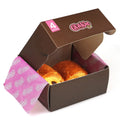 Wholesale Custom Logo Donut Dessert Puff Packaging Box UV Coating Embossing for Bakery Sushi Cake Fast Food Delivery Fast Setup