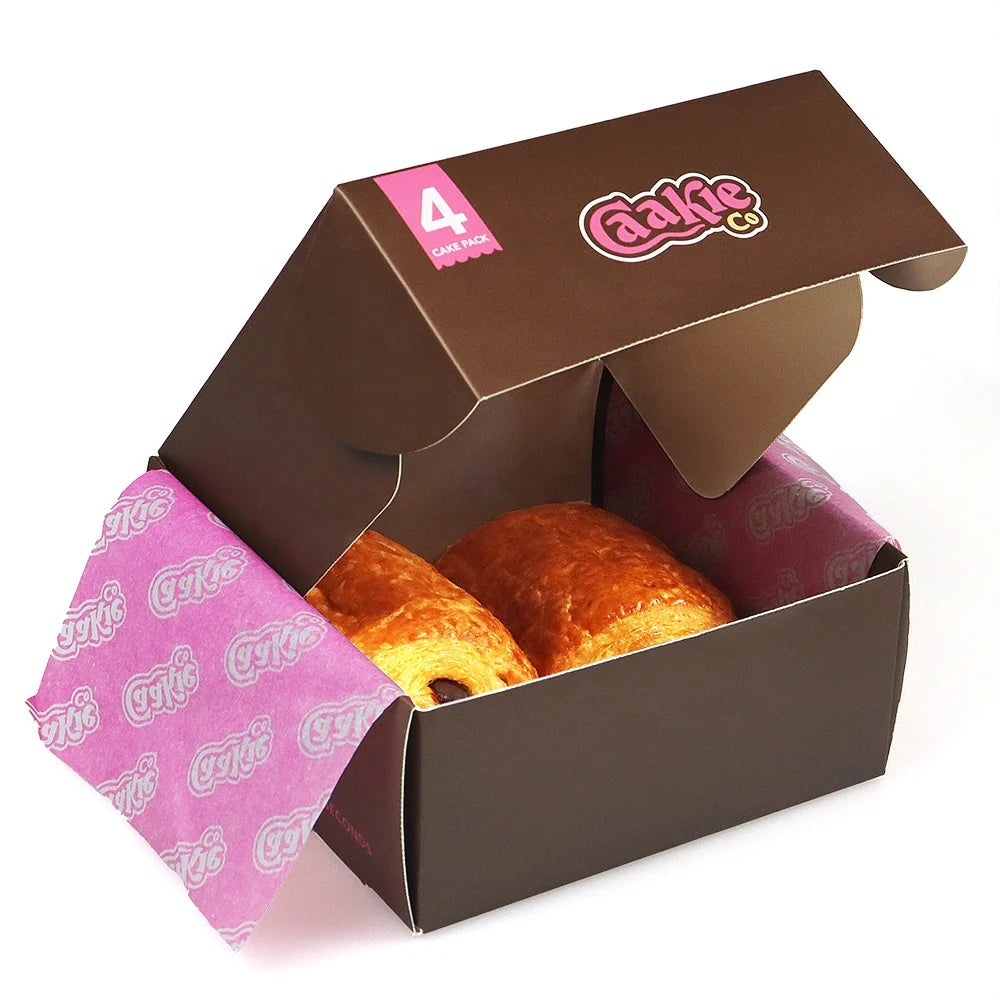 Wholesale Custom Logo Donut Dessert Puff Packaging Box UV Coating Embossing for Bakery Sushi Cake Fast Food Delivery Fast Setup