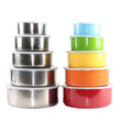 Factory Direct Sale Stainless Steel 5pc Fresh Box Set with Lids