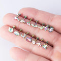 Gaby New Arrive Full Stainless Steel Labret Flat Back Lip Ring Tragus Helix Earring Stud Lip Piercing Wholesale Piercing Jewelry