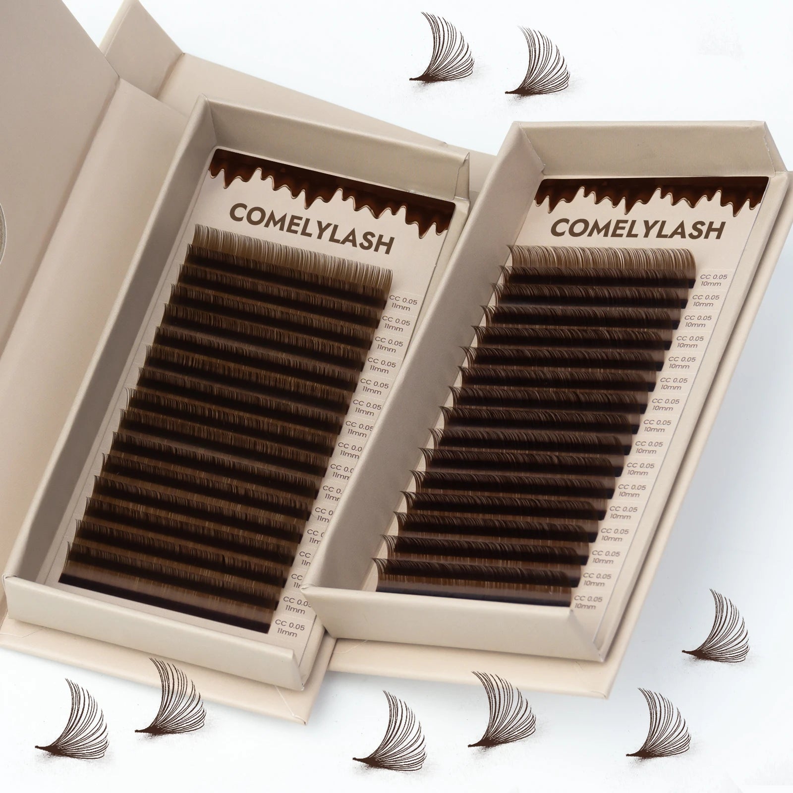 Wholesale Volume Lash Extensions Matte Black Eyelash Extensions Cashmere Lash Supplies Private Label Professional Eyelash Trays
