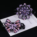 Hot Sale Chinese Traditional Hair Claw Clips Rhinestone Butterfly Resin Clips Hair Accessories