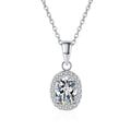 Oval Shape Luxury Valentines Day Gift Moissanite Jewelry Shining VVS Moissanite Diamond Silver 925 Jewelry