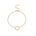 Highly Polished Stainless Steel Tennis Bracelet Cute Gold Plated Heart Charm Fashion Chain Link Jewelry Unisex Mother's Day Gift