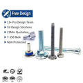 Shoulder Screw M2 M6 M8 Ultra Low Flat Head Cylinder Truss Mushroom Carbon Steel Zinc Plated Knurled Step Bolt