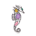 DRAC153 Fashion See Horse Brooches Women Rhinestones Brooch Pin Europe and America Jewelry Wholesale