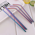 Custom 18/10 Stainless Steel PVD Colored Straws Reusable Metal Drinking Straws