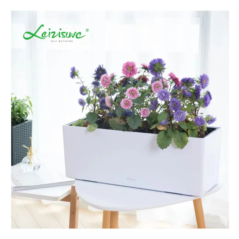 Indoor Modern Nordic Rattan Solid Color Decorative Macetas Para Plantas Flower Pots Wholesale MegaBDM
