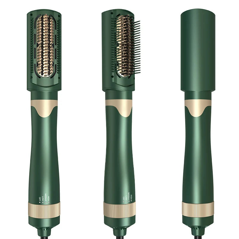 One Step Professional Electric Glitter Curve Wave Hair Straightener Multifunction Brush Hair Dryer