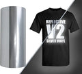 Korean Quality Silver Color HTV Rolls Grey Silver Reflective Heat Transfer Vinyl for T-shirt Logo DIY