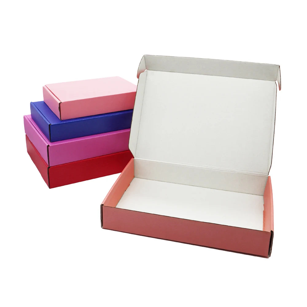 Recyclable Corrugated Cardboard Box Marble Mailers Paper Packaging Box Printing Custom Size Logo Shipping Letter Box