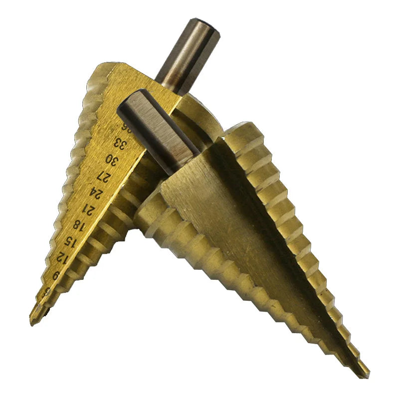 4-42mm High Speed Steel Step Drill Bit for Metal Wood Hole Cutter Hss Titanium Coated Drilling Power Tool Stepped Cone Drill Bit