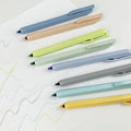 YF Customized Oblique Tip Plastic Rod Permanent Highlighter Pastel Paper Ink Marker Small Cap Non-Drying for School Use Loose