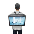 21.5 Inch LCD Backpack Billboard Digital Signage 1920x1080 Resolution IP65 Weatherproof Human Walking Advertising Android TV