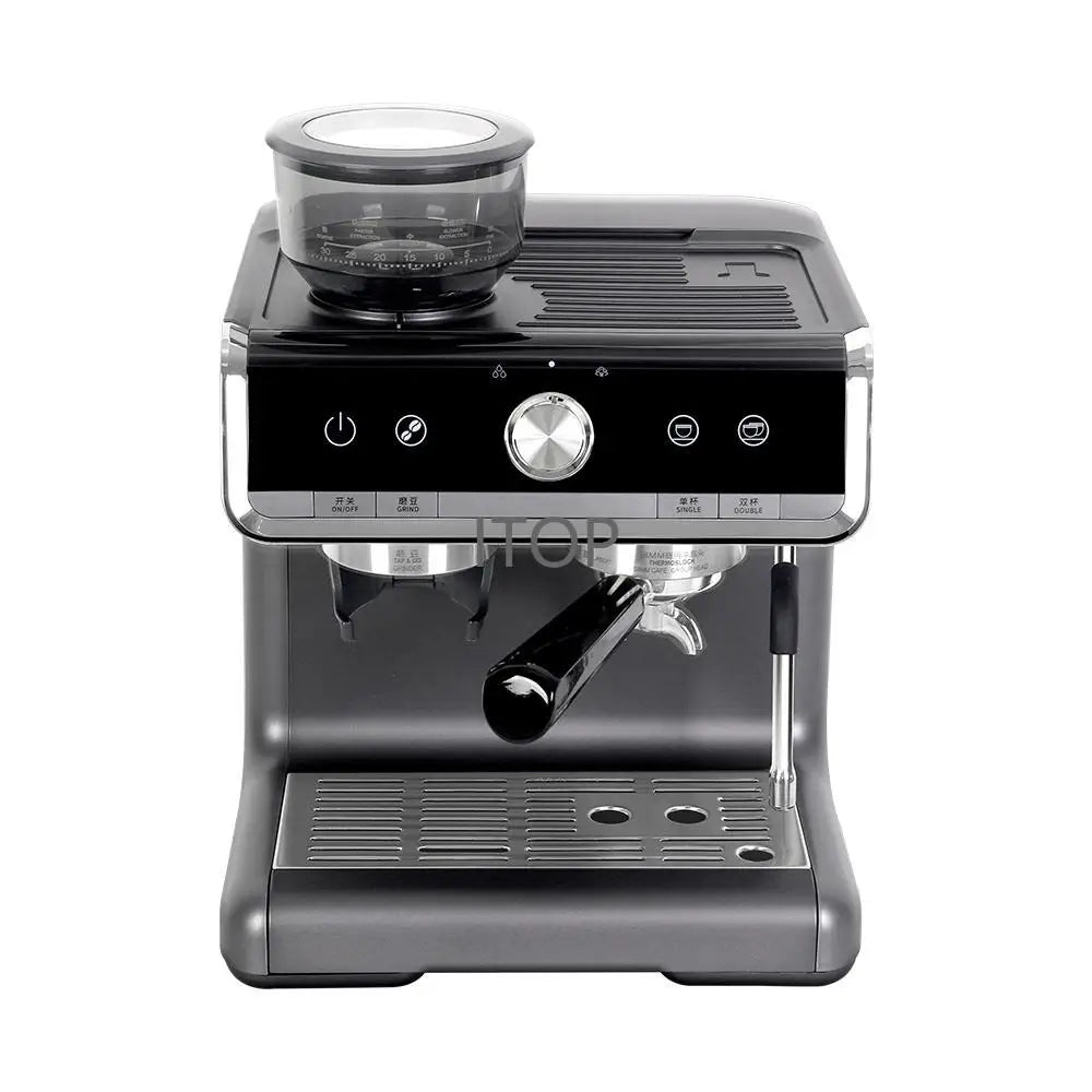 Automatic Coffee Machine Espresso  Maker Commercial Coffee Roaster Machine Cappucinno Makers Electric Coffee Mill Bean Grinder