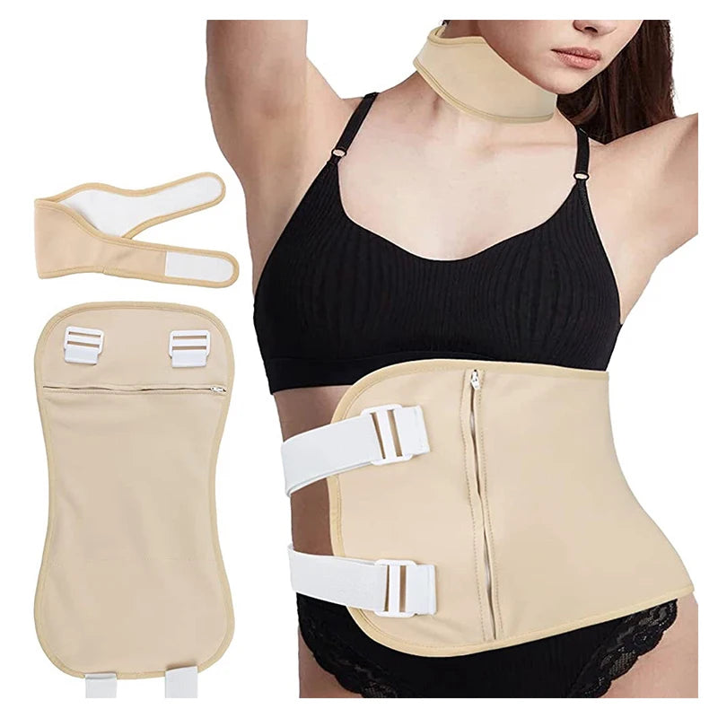 Custom Thyroid Liver Detox Reusable Compress Kits Organic Cotton Wrap Around Stomach Castor Oil Pack