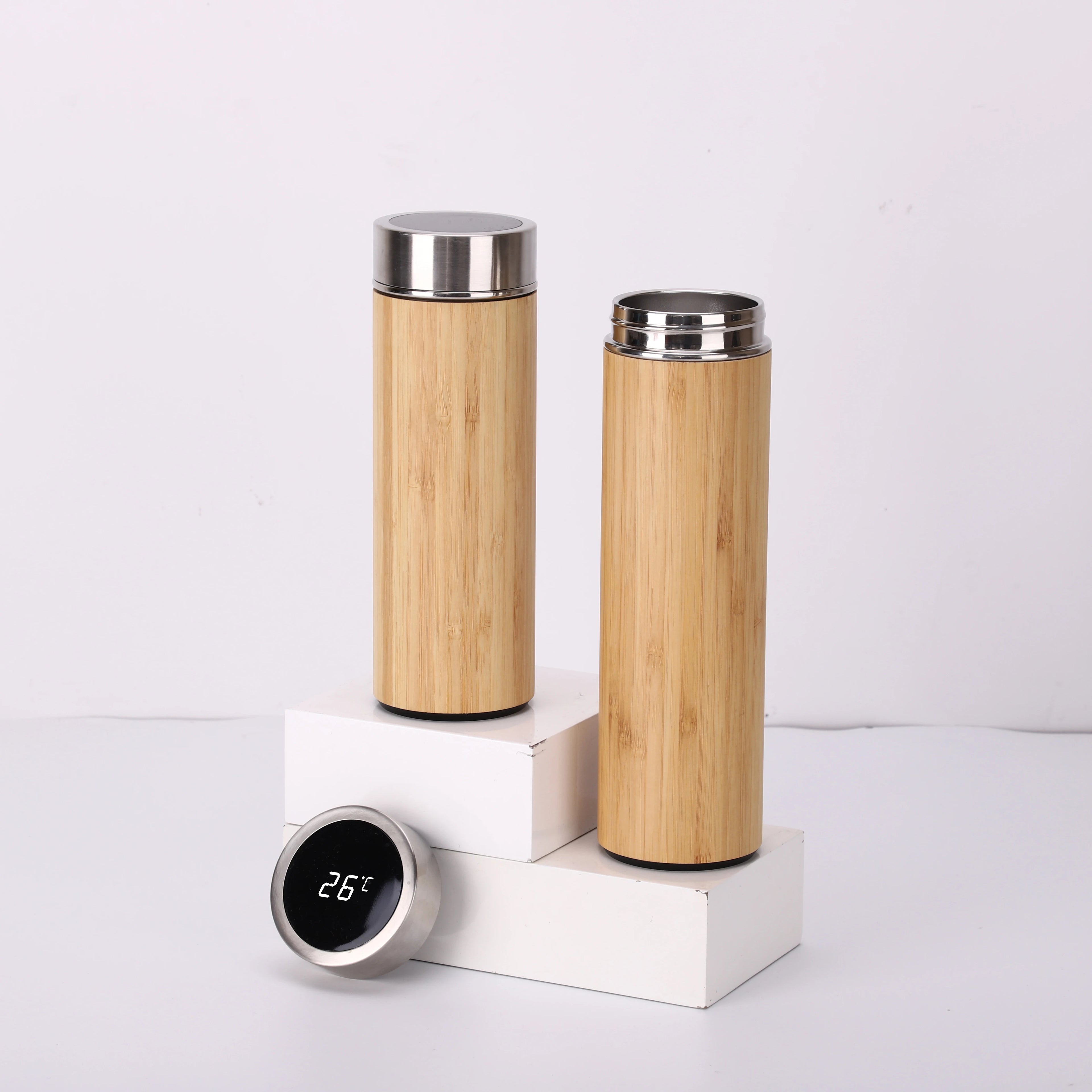 304 Stainless Steel 500ml Double Walled Vacuum Flask Water Bottle for Desktop Use 12-24 Hours Thermal Insulation Eco-Friendly