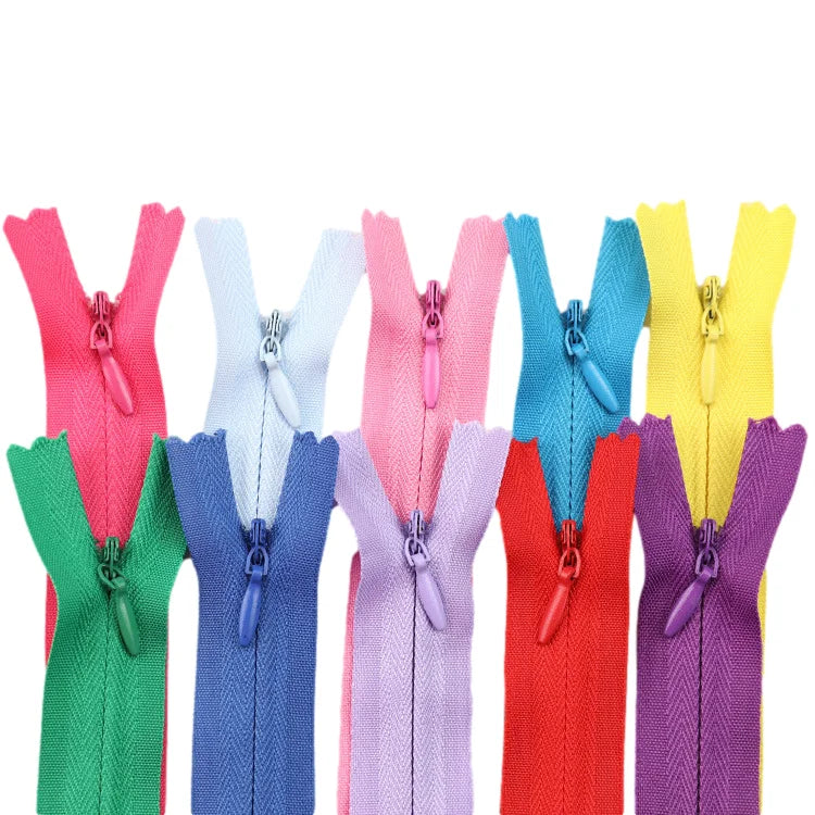 Wholesale New Fashion Eco-Friendly Nylon Close-End Invisible Zipper with Auto Lock Slider