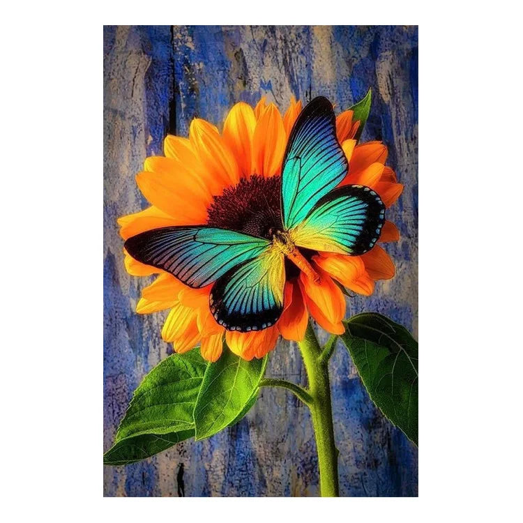 ODM OEM Diamond Painting Butterfly Flower Adults Hobby Craft DIY Beadwork Art Set Decorative Painting for Living Room 4Y1967