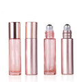 MUB Empty Rose Gold Pink  5ml  10ml Stainless Steel Ball Essential Oil  Bottles