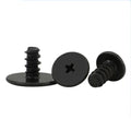 M1.2 M1.7 M2 M2.6 M3 Thin Flat Head Laptop Screw CB Black Carbon Steel Cross Recessed Self Tapping Screw for Plastic