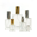 Refillable Spray Perfume Bottle Customizable Transparent Square Glass Manufacturers Wholesale 10ml 15ml 30ml 50ml 100ml Cosmetic